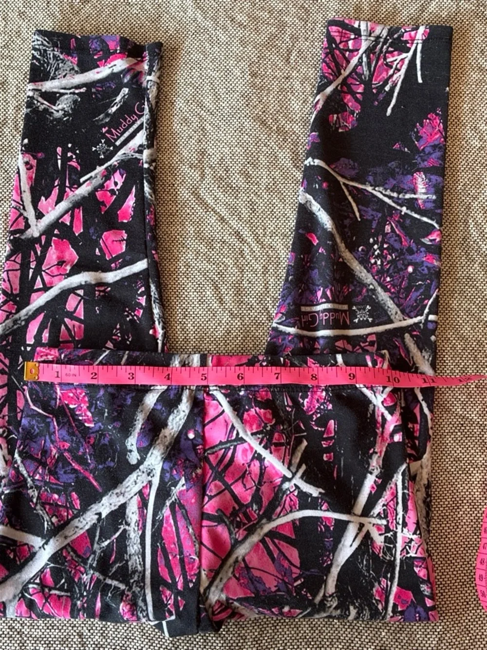 Youth Pink Camo Leggings for Girls